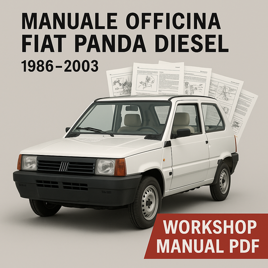 Manuale Officina Fiat Panda Diesel (1986-2003) – PDF con Motore, Cambio, Freni e Schema Elettrico