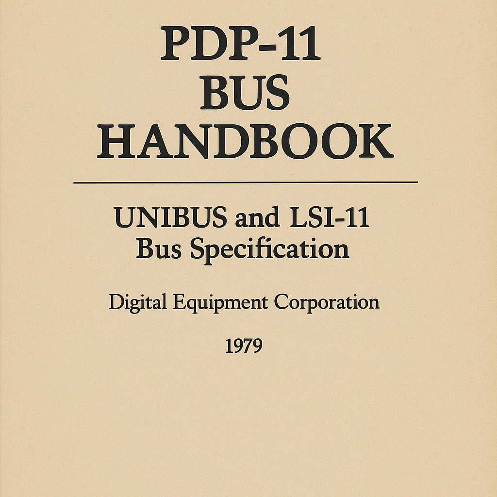 PDP‑11 UNIBUS & LSI‑11 Bus Handbook PDF  Vintage DEC Technical Manual Download
