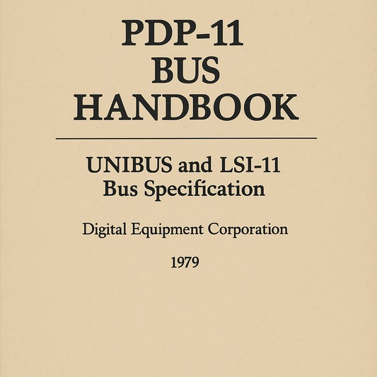 PDP‑11 UNIBUS & LSI‑11 Bus Handbook PDF  Vintage DEC Technical Manual Download