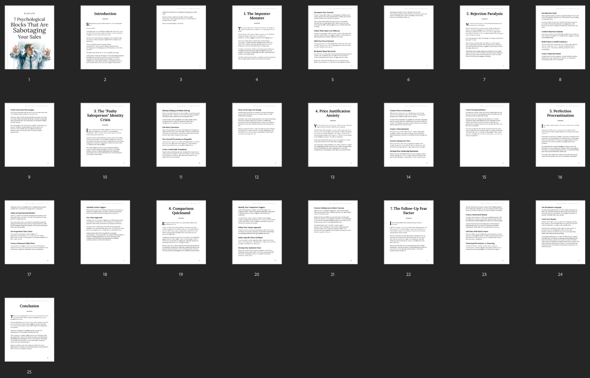 7 Psychological Blocks Sabotaging Your Sales – Sales Mindset eBook | Digital Download PLR | Instant Lead Magnet for Coaches & Entrepreneurs