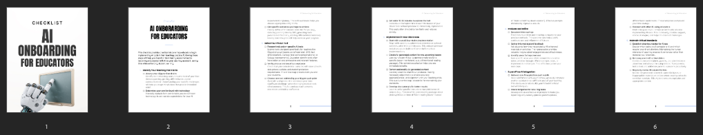 AI Onboarding for Educators