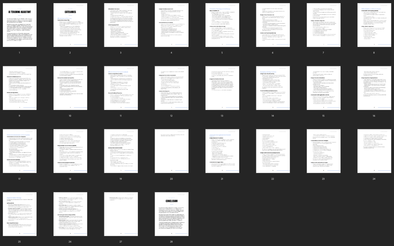 AI Teaching Assistant – ChatGPT Prompts for Lesson Plans, Grading, Parent Emails & Worksheets | Teacher Prompt Pack | Digital Download