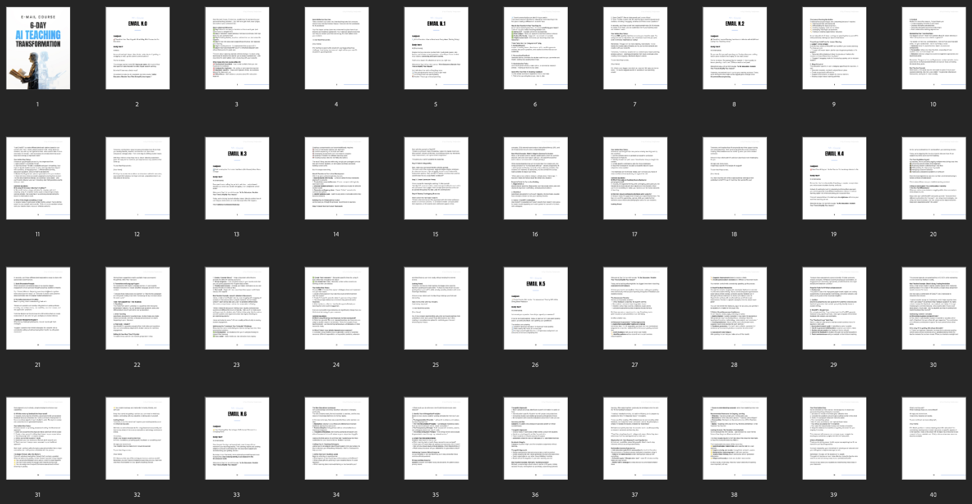 6-Day AI Teaching Transformation