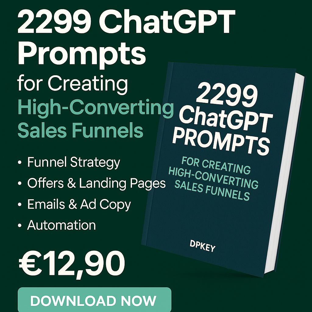 2299 ChatGPT Prompts for Creating High-Converting Sales Funnels