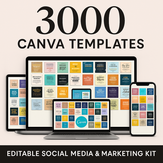 3000+ Canva Templates Mega Bundle | Editable Social Media & Marketing Kit