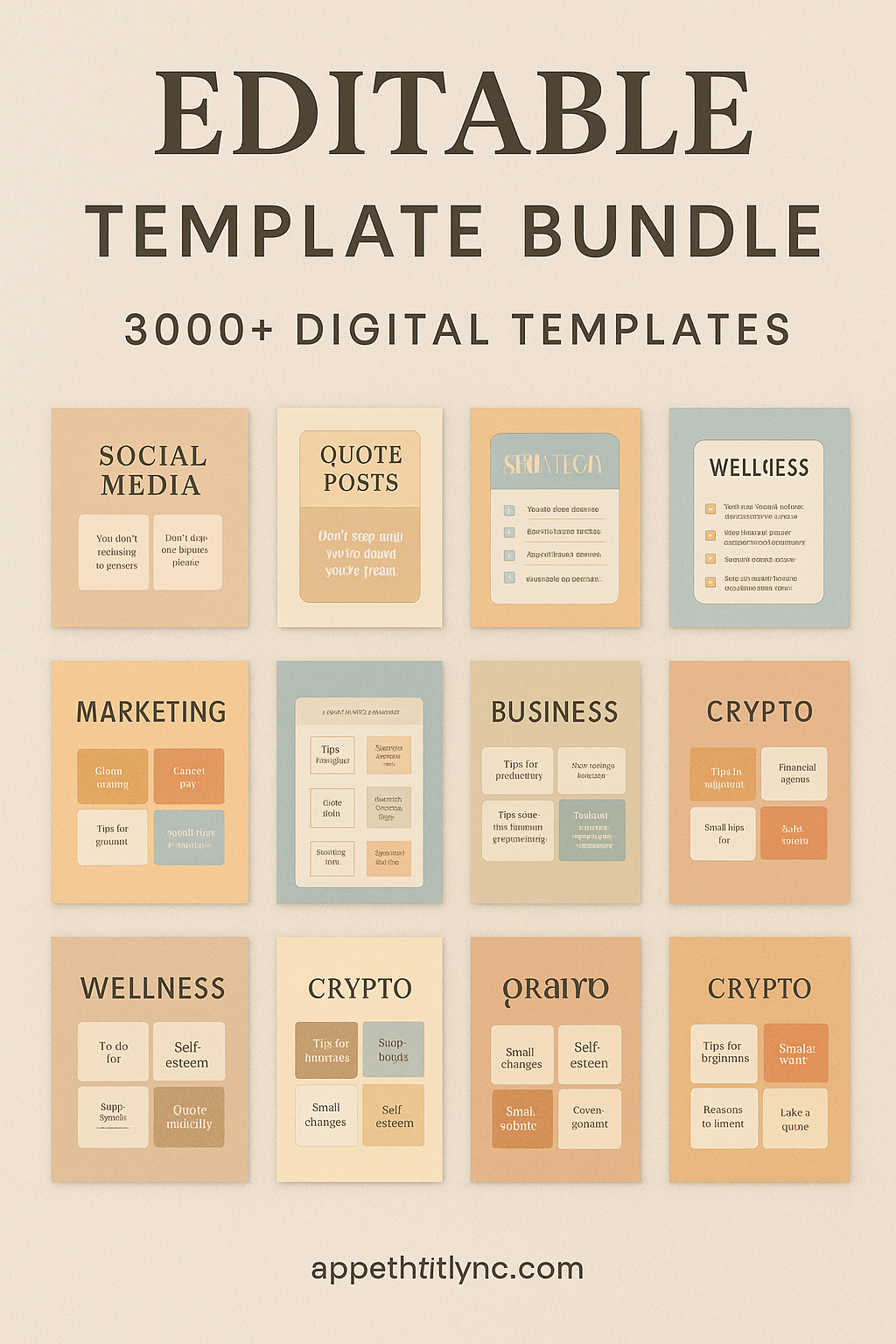 3000+ Canva Templates Mega Bundle | Editable Social Media & Marketing Kit