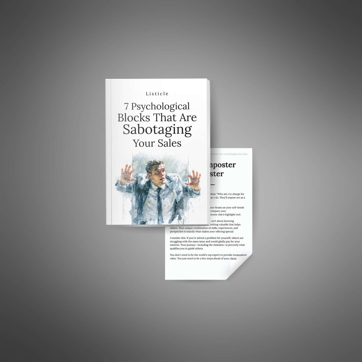 7 Psychological Blocks Sabotaging Your Sales – Sales Mindset eBook | Digital Download PLR | Instant Lead Magnet for Coaches & Entrepreneurs