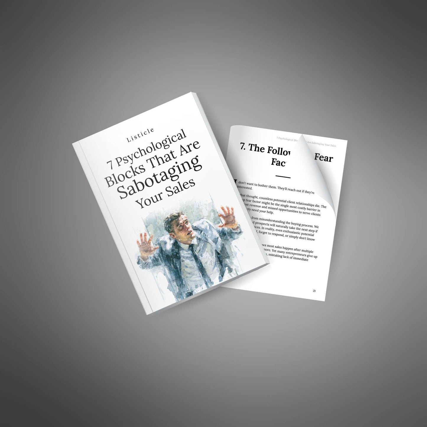 7 Psychological Blocks Sabotaging Your Sales – Sales Mindset eBook | Digital Download PLR | Instant Lead Magnet for Coaches & Entrepreneurs