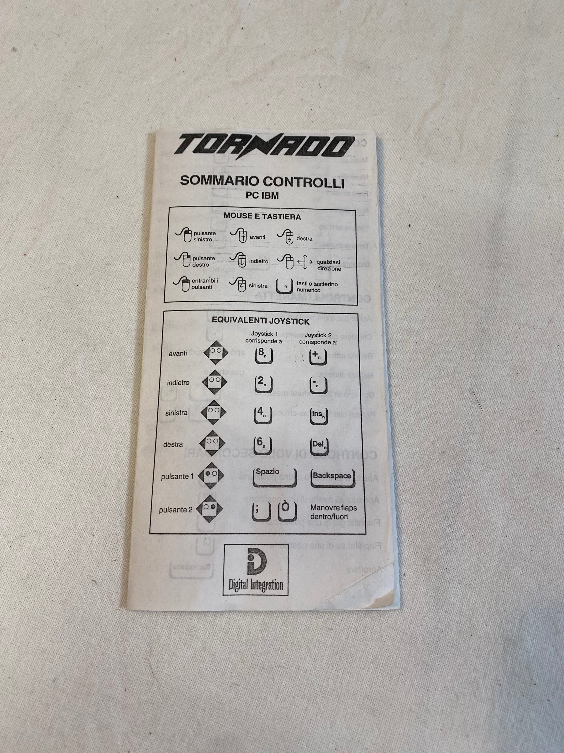 Manuale Completo dei Controlli Tornado per PC IBM - PDF Scaricabile