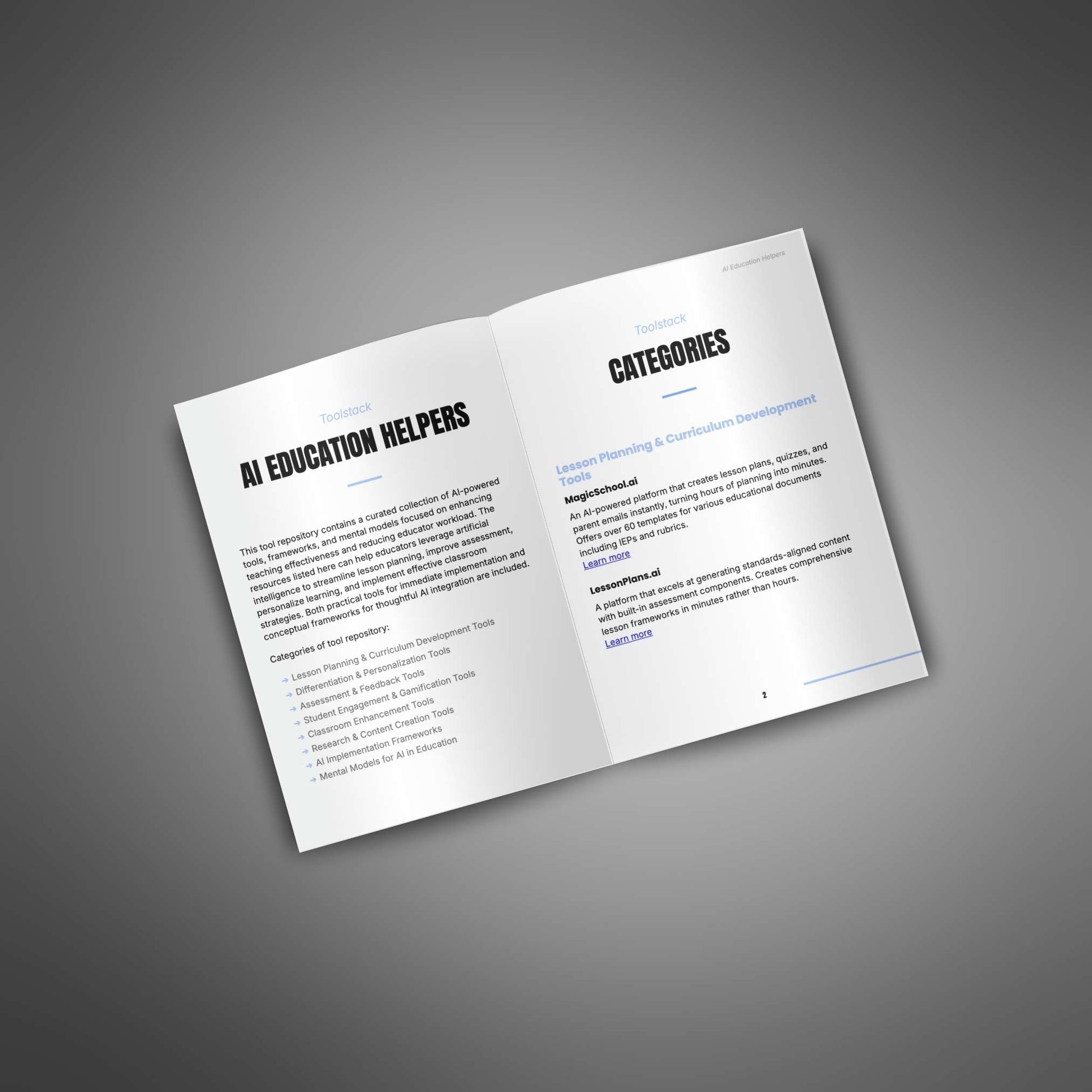 AI Education Helpers