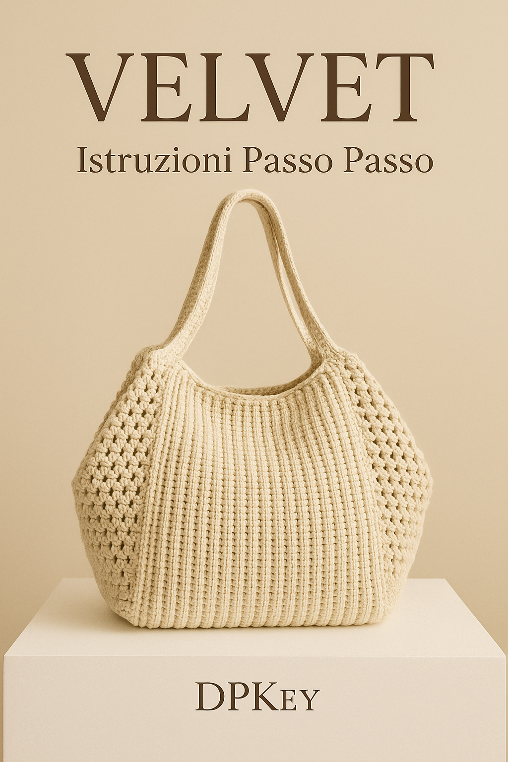 Borsa Velvet Pattern uncinetto - PDF con istruzioni dettagliate + video Tutorial