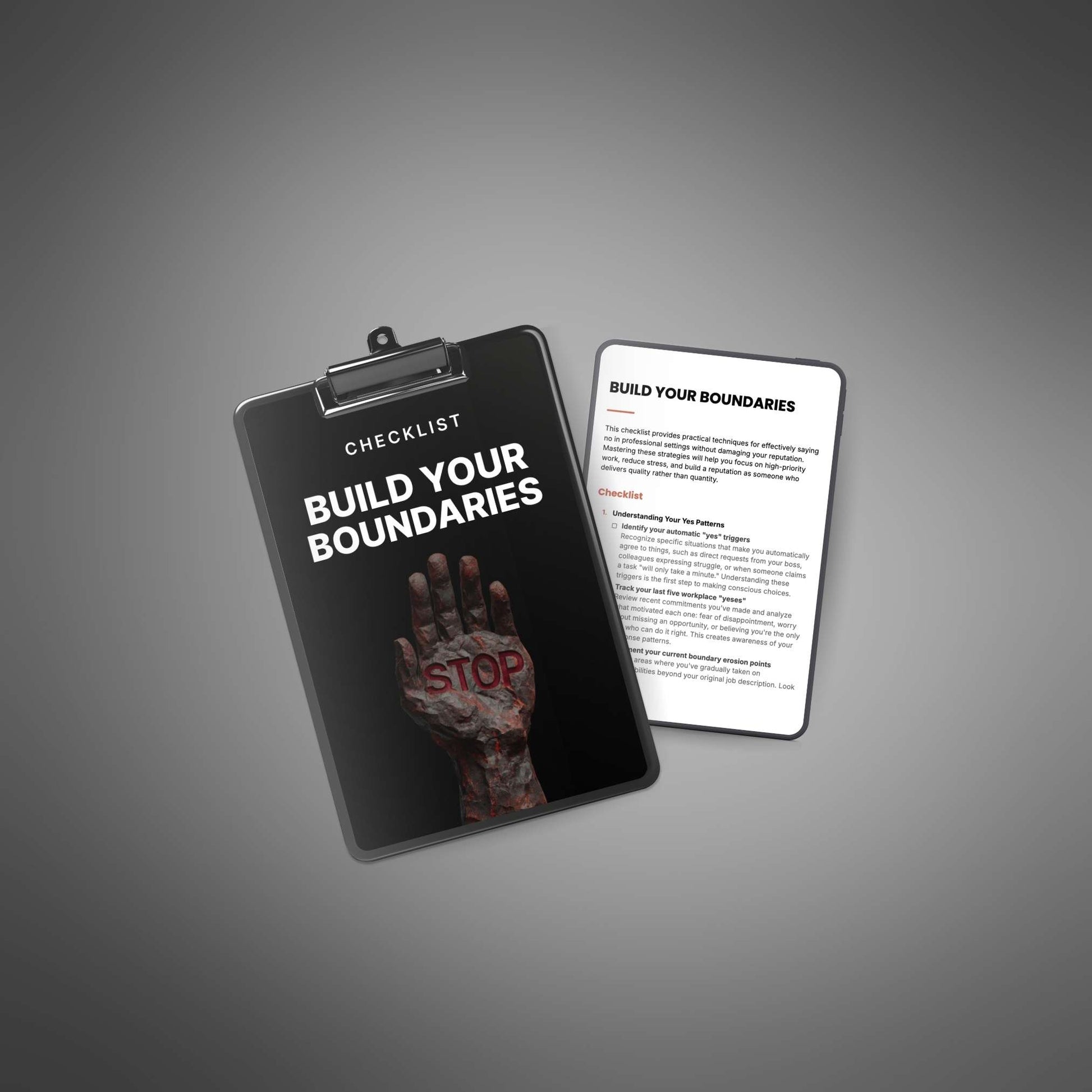 Build Your Boundaries — cover + page