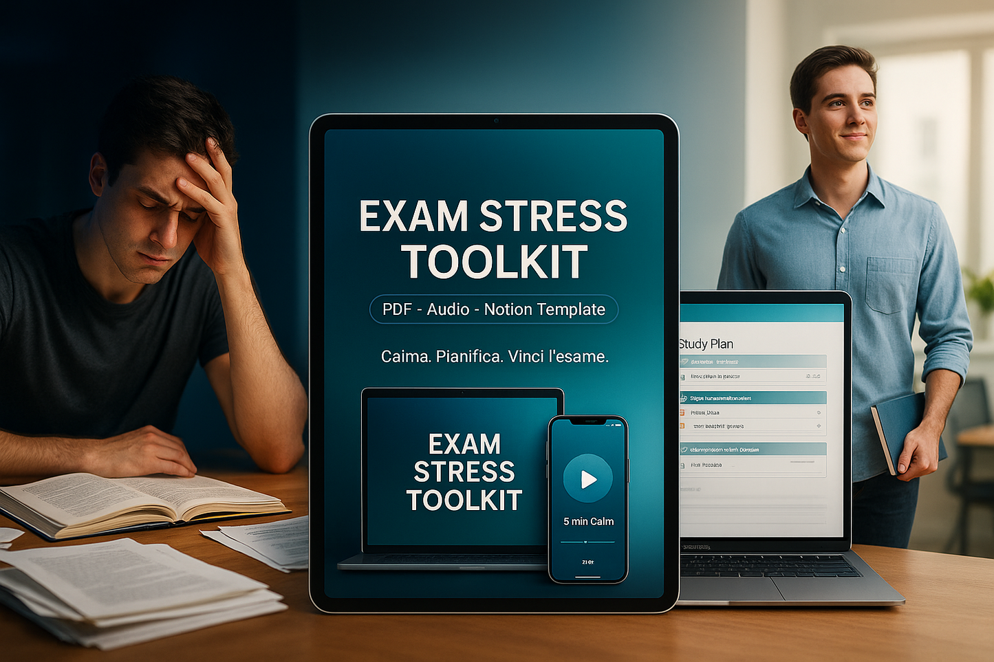 Exam Stress Toolkit (PDF, Audio & Notion Template)