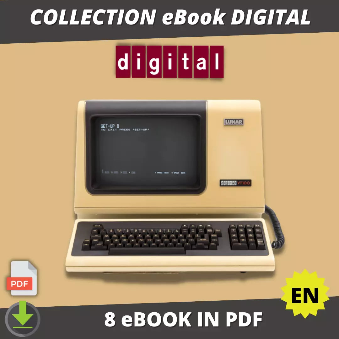 Collection of 8 Ebook books DIGITAL Old Computer Vintage in PDF EN