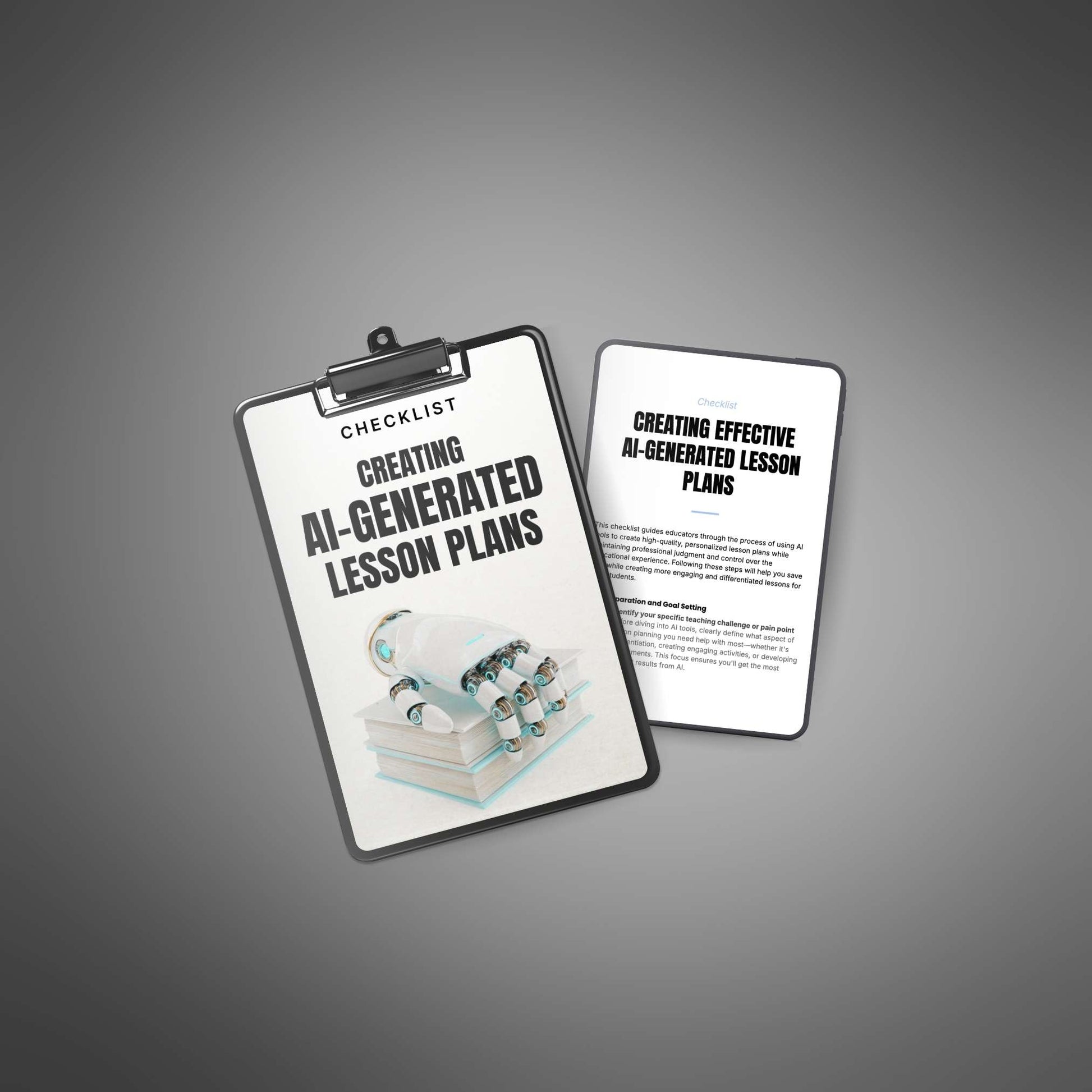 AI-Generated Lesson Plans Checklist (PDF) – Teacher Planner & ChatGPT Lesson Plan Template | Digital Download