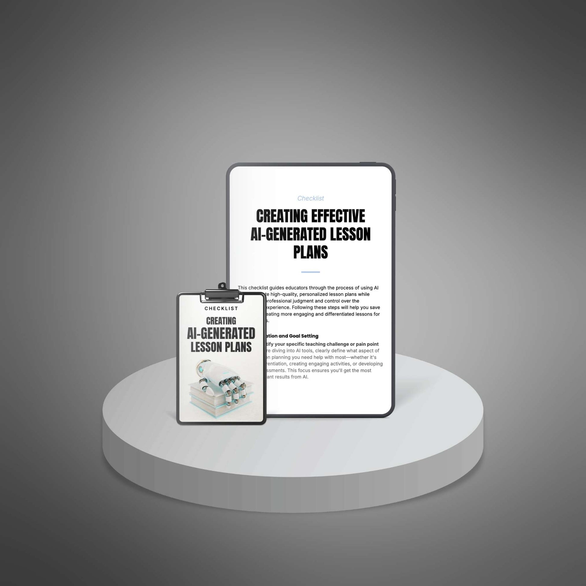 AI-Generated Lesson Plans Checklist (PDF) – Teacher Planner & ChatGPT Lesson Plan Template | Digital Download