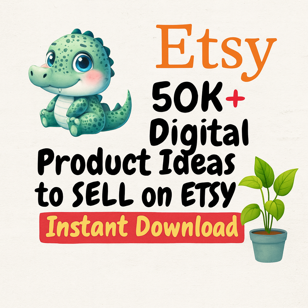 Idee per prodotti digitali Etsy 50.000 idee per prodotti digitali da vendere su Etsy Elenco di 50.000 prodotti digitali da vendere Alta domanda
