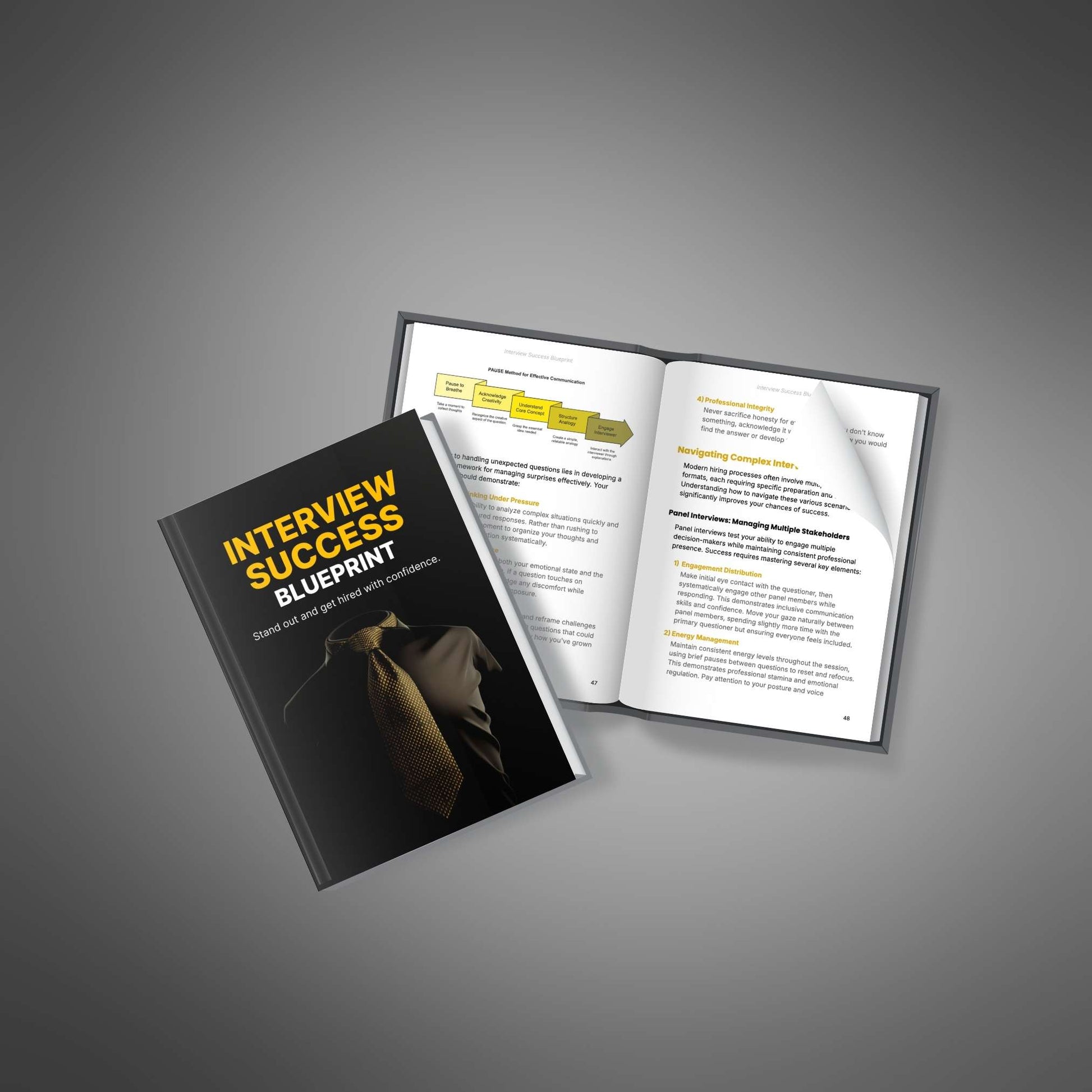 Interview Success Blueprint – Job Interview Preparation Ebook | Personal Branding & Salary Negotiation Tips | Instant Digital Download