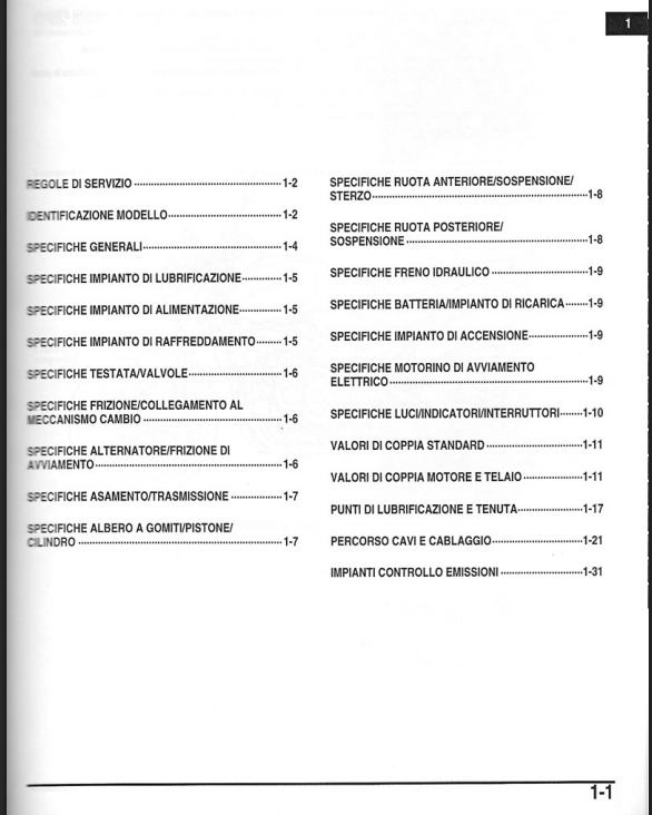 MANUALE OFFICINA HONDA CB600F HORNET 2005 2006 - PDF in ITALIANO