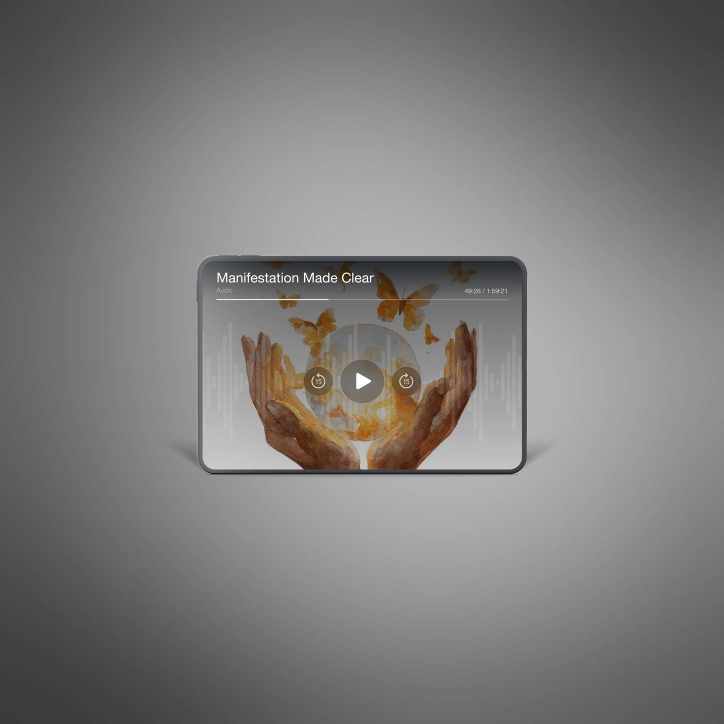 Manifestation Made Clear – audio player close‑up