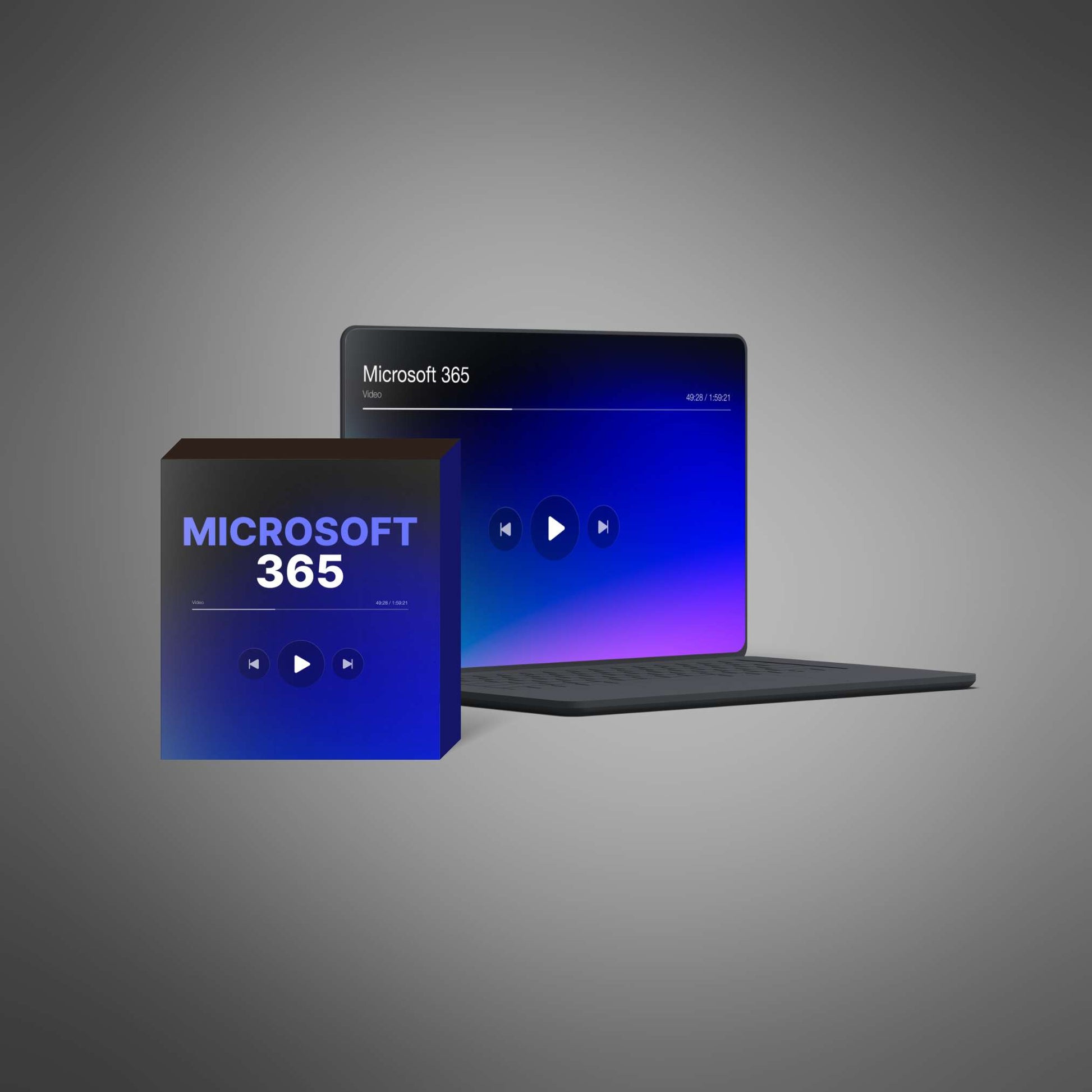 A digital course cover featuring a laptop, books, and a pen, representing online authorship and business growth.