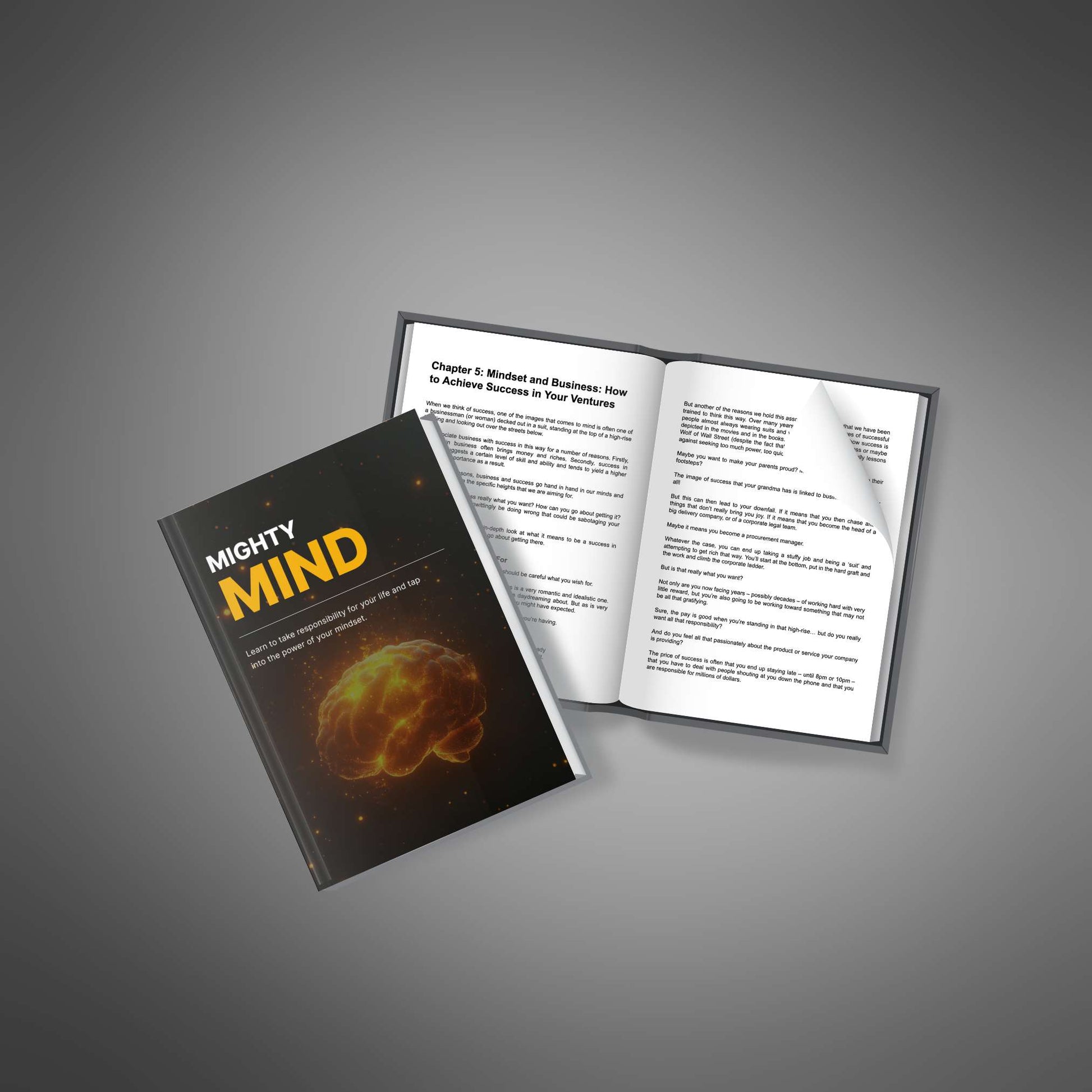 Mighty Mind Ebook • Master Your Mindset & Productivity • Resell Rights • 71-Page Personal Development Guide, Focus & Motivation Tools