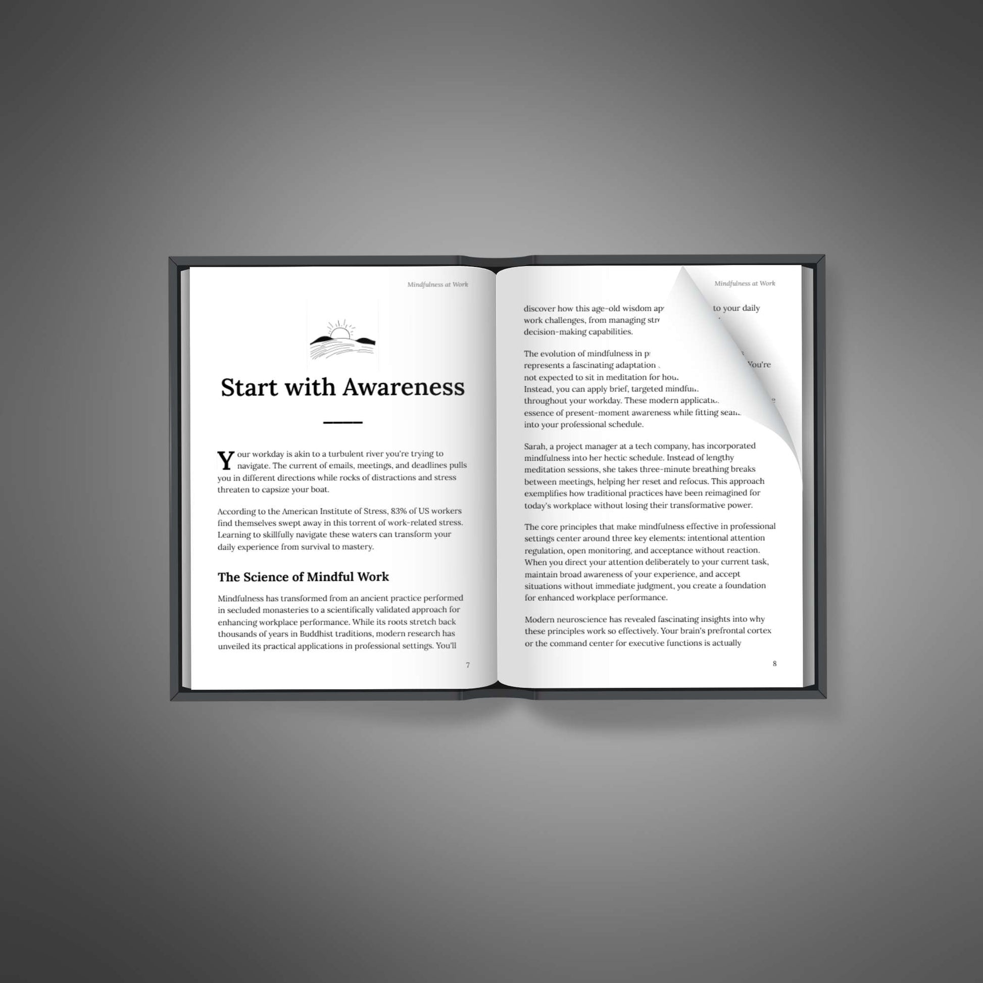 Inside spread – Start with Awareness