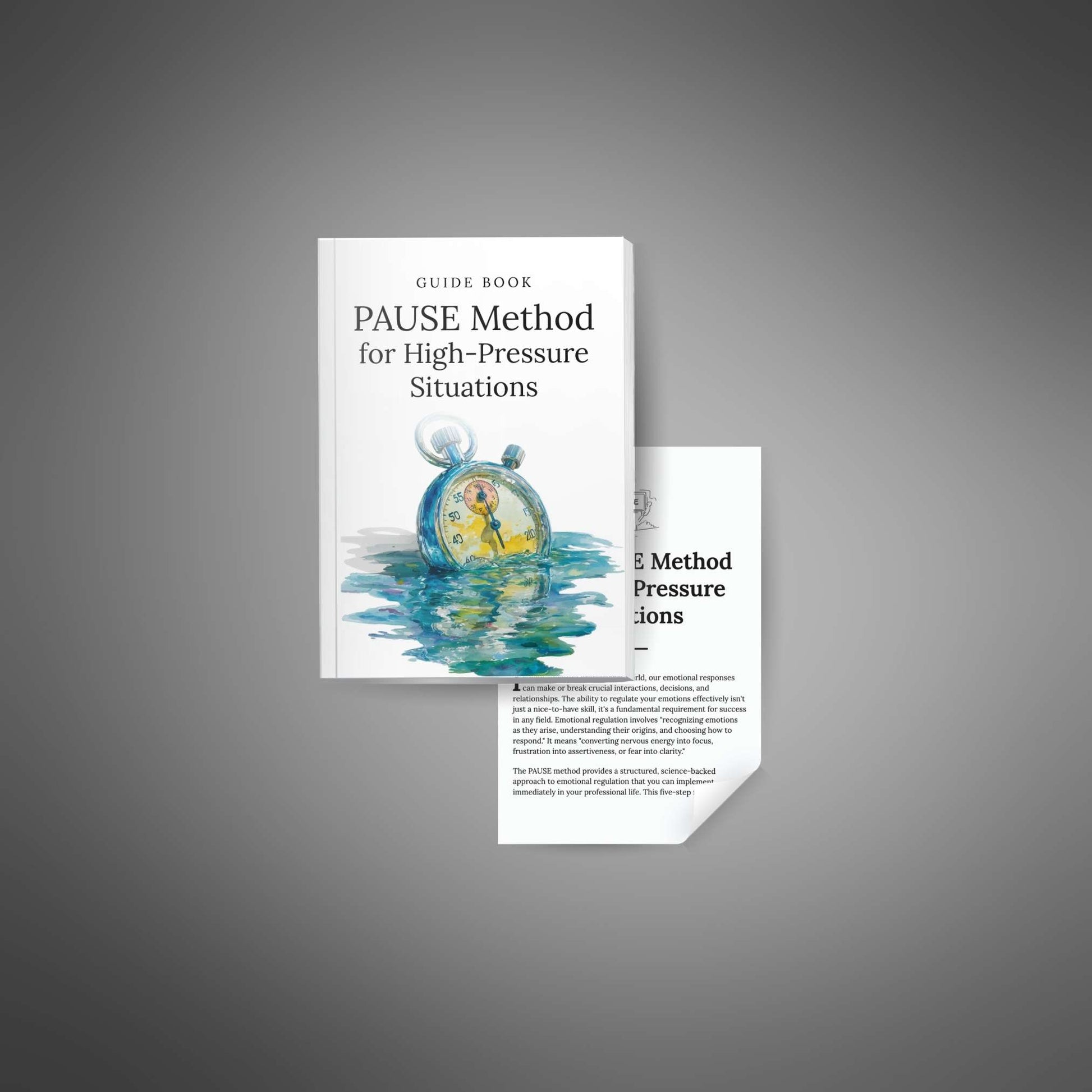 PAUSE Method Guide | Stress Management, Emotional Intelligence & Crisis-Leadership Blueprint - Instant Digital Download