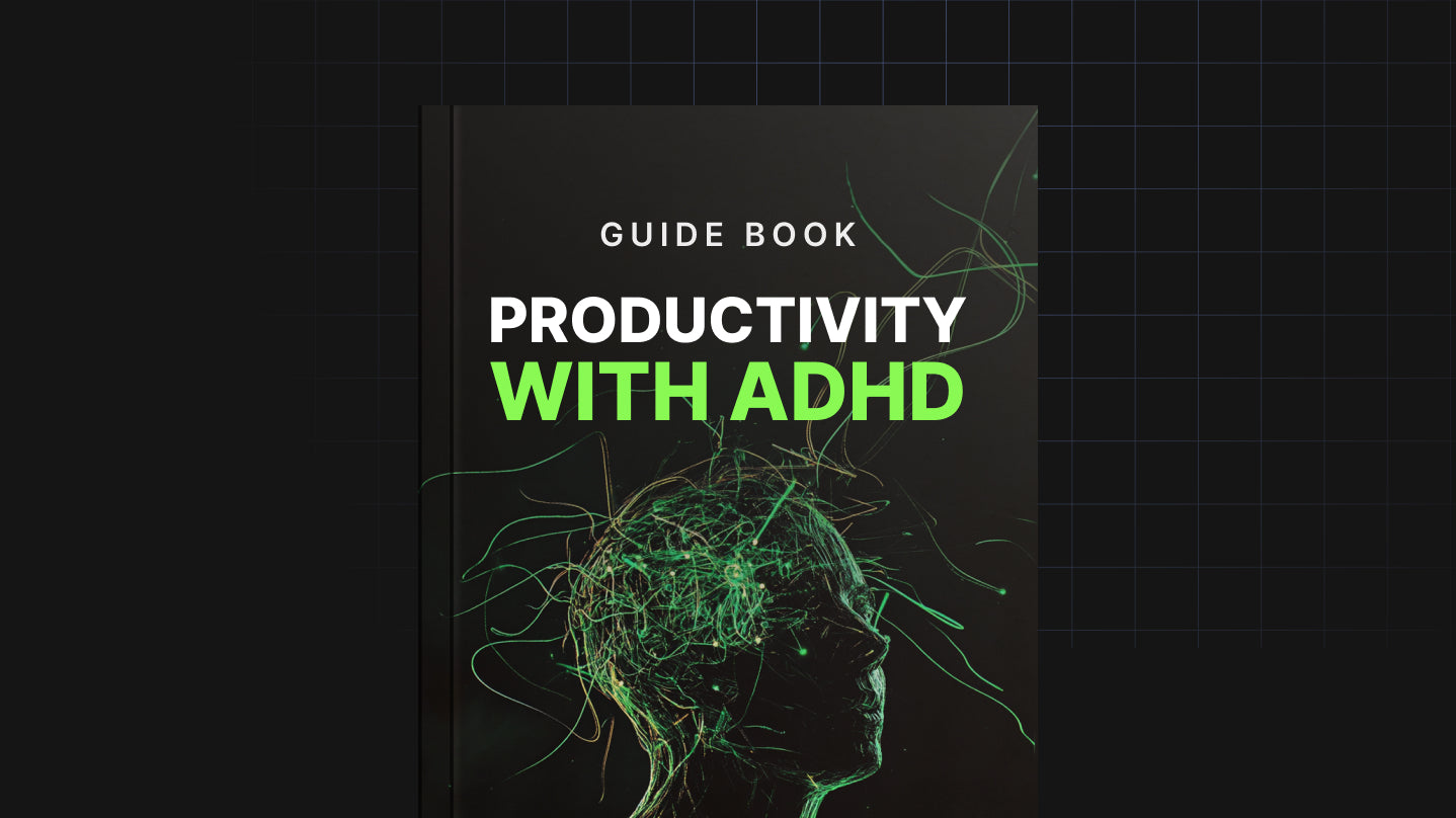 Thumbnail closeup of Productivity with ADHD guide title artwork