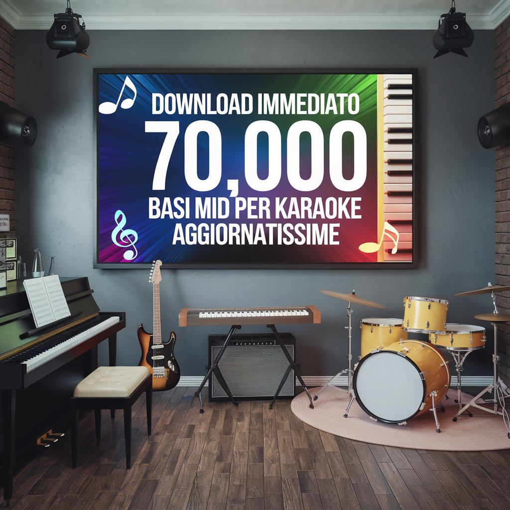 Raccolta completa AGGIORNATA ALLE ULTIME 2025 Basi Midi per KARAOKE DOWNLOAD IMMEDIATO