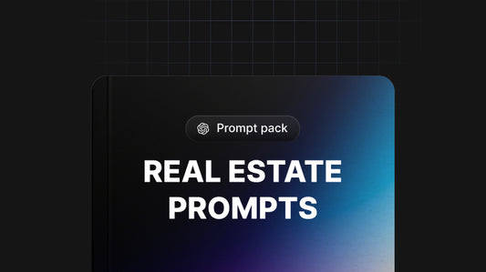 Real Estate Prompts – 52k-Word AI Prompt Pack for Agents, Brokers & Property Managers (194 Pages, ZIP) – Instant Download