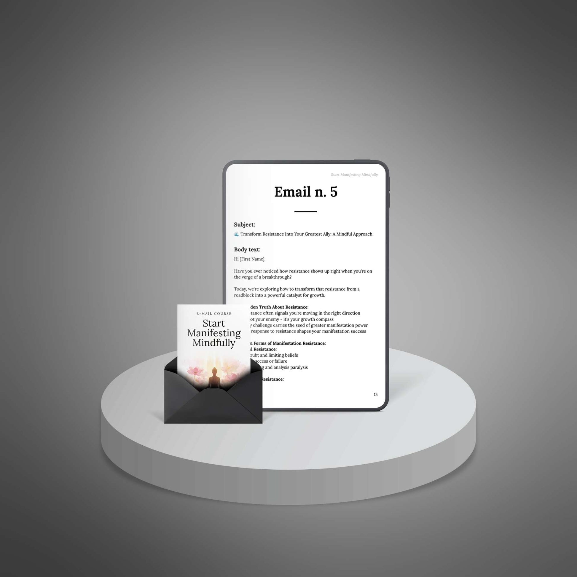 Start Manifesting Mindfully – lesson example (Email 5)