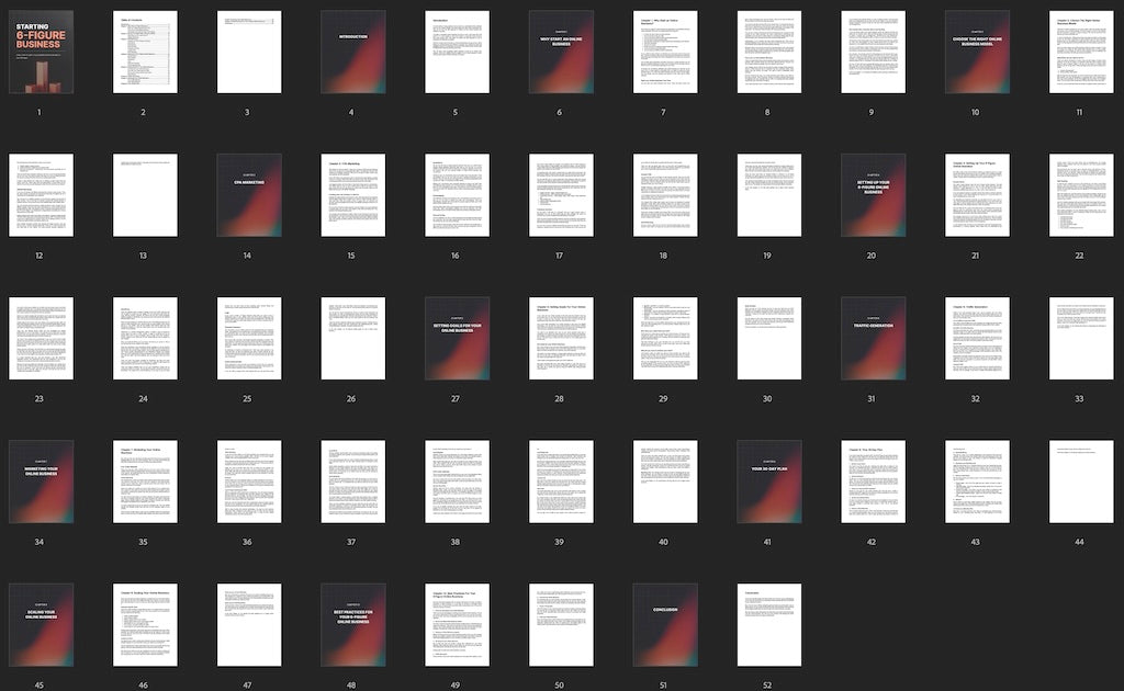 Starting a 6-Figure Business – Instant PDF Download Guide to Launch & Scale Your Online Business