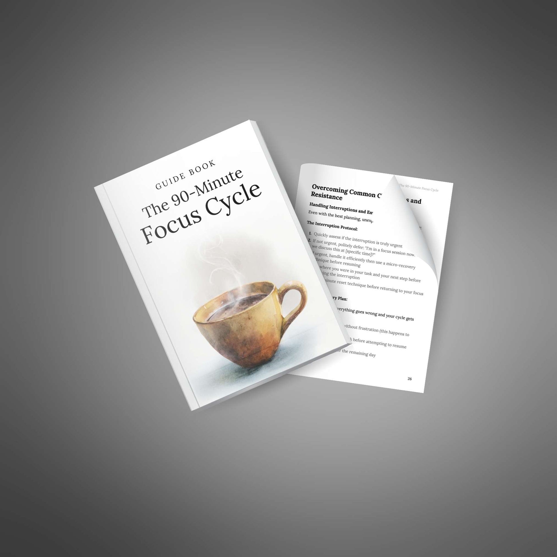 The 90‑Minute Focus Cycle – book with pages