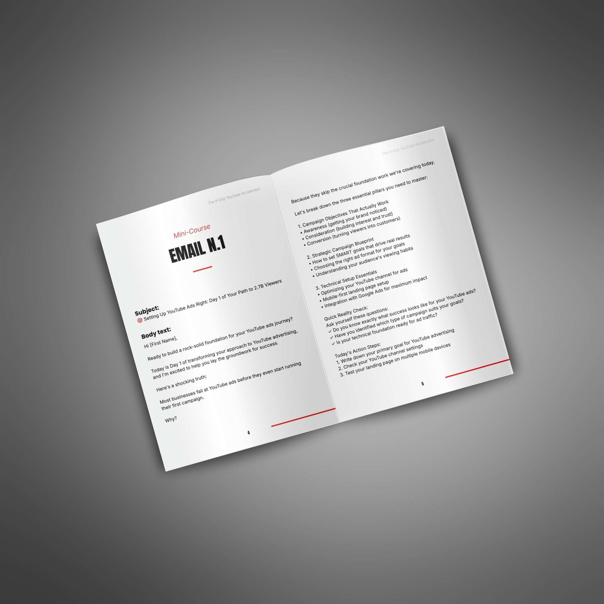 Master YouTube Ads & Skyrocket Subscribers with the 6-Day YouTube Accelerator Email Course