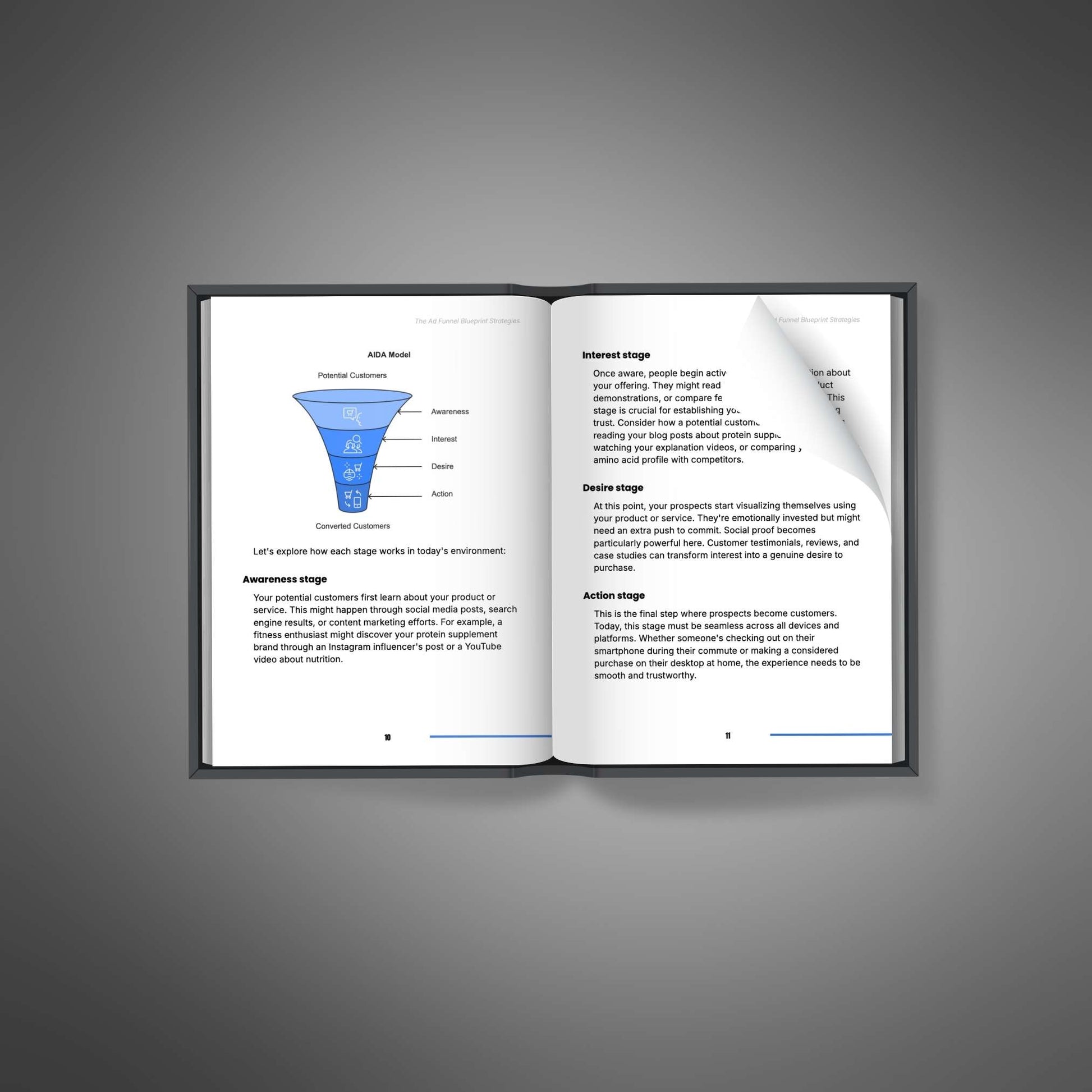 Ad Funnel Blueprint Ebook 50 Pages | Sales Funnel Strategy Guide to Build High Converting Digital Marketing Funnels & Boost ROI – PLR