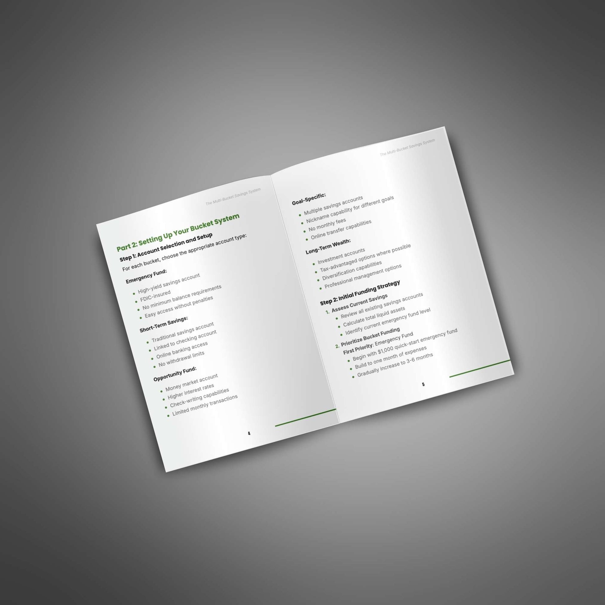 Multi-Bucket Savings System Guide | Budget Planner PDF, Emergency Fund, Personal Finance, Wealth Building Strategy