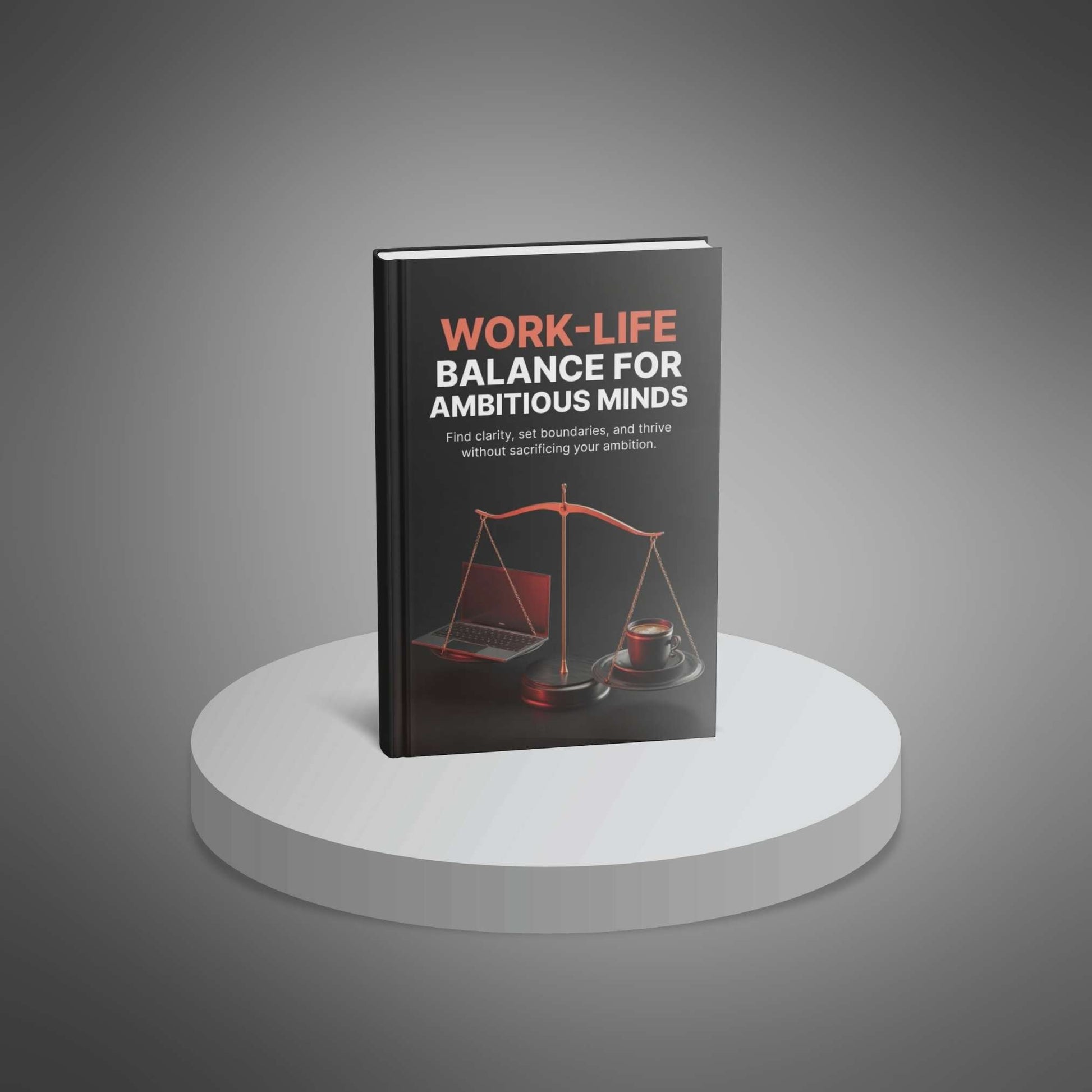 Work-Life Balance eBook standing mockup