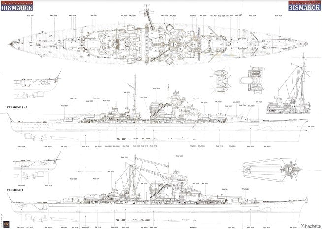 La Corazzata Bismarck WWII Battleship Model - Printable & Digital Download