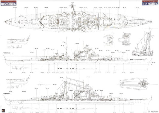 La Corazzata Bismarck WWII Battleship Model - Printable & Digital Download
