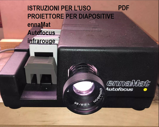 ennaMat Autofocus Slide Projector Manual – PDF Instructions for Use and Maintenance (4 Pages)