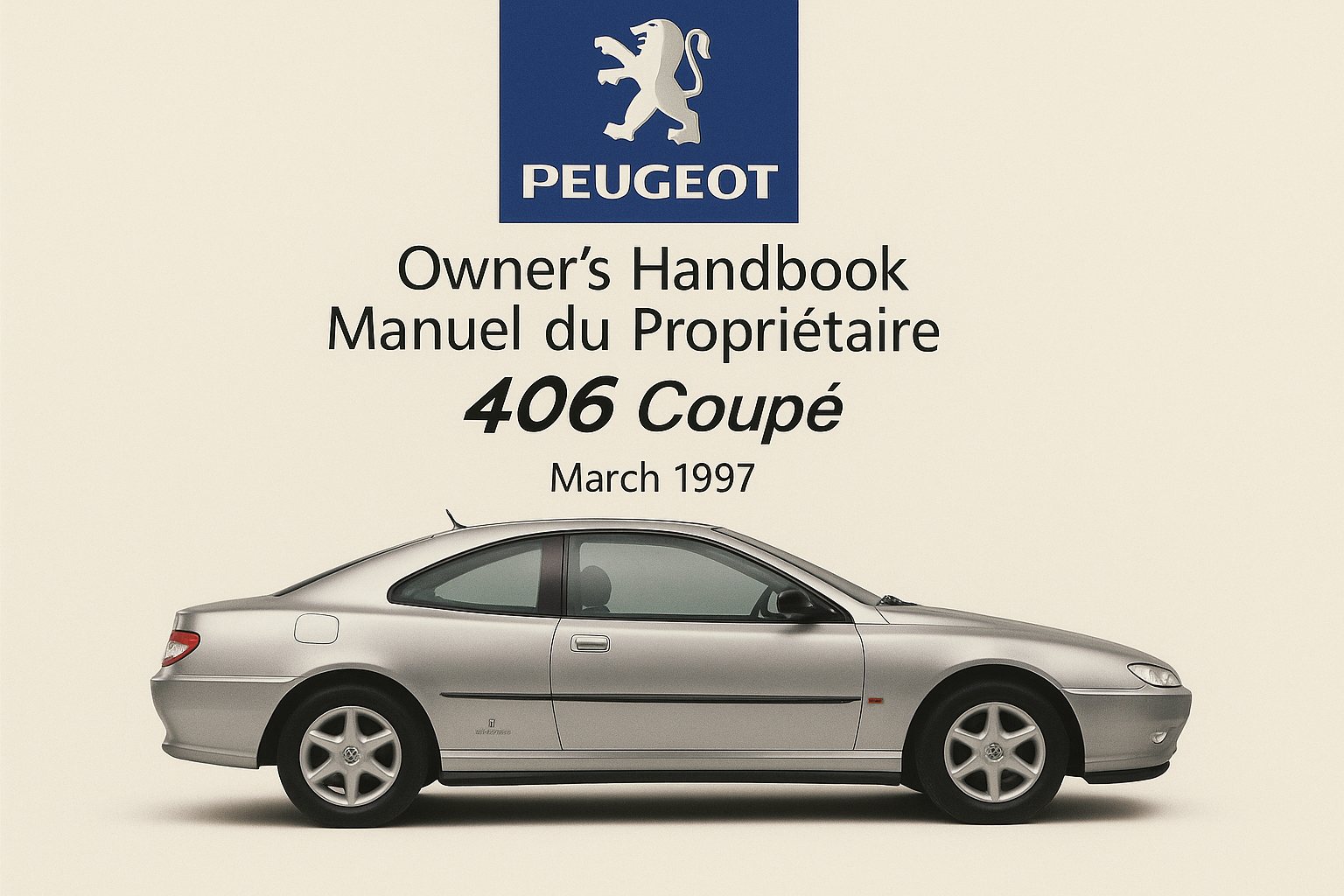 Peugeot 406 Coupé Owner’s Handbook (March 1997) — PDF Download