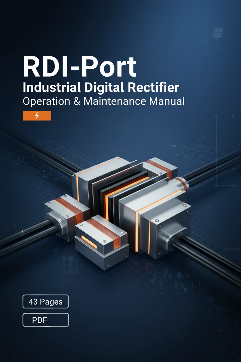 RDI-Port Industrial Digital Rectifier Operation & Maintenance Manual (PDF, 43 Pages)