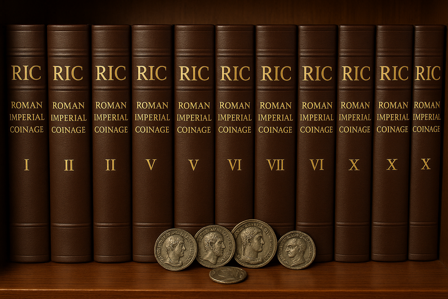 RIC Roman Imperial Coins PDF dal 31 A.C. al 491 D.C. 10 Volumi