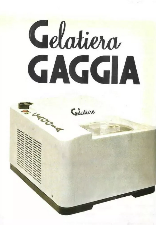 PDF Recipes for the GAGGIA ICE CREAM MAKER Quick Download