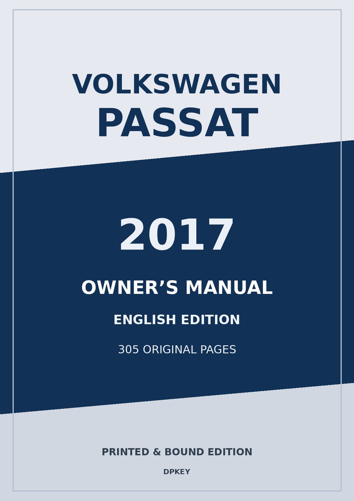 Copertina digitale in inglese Passat 2017