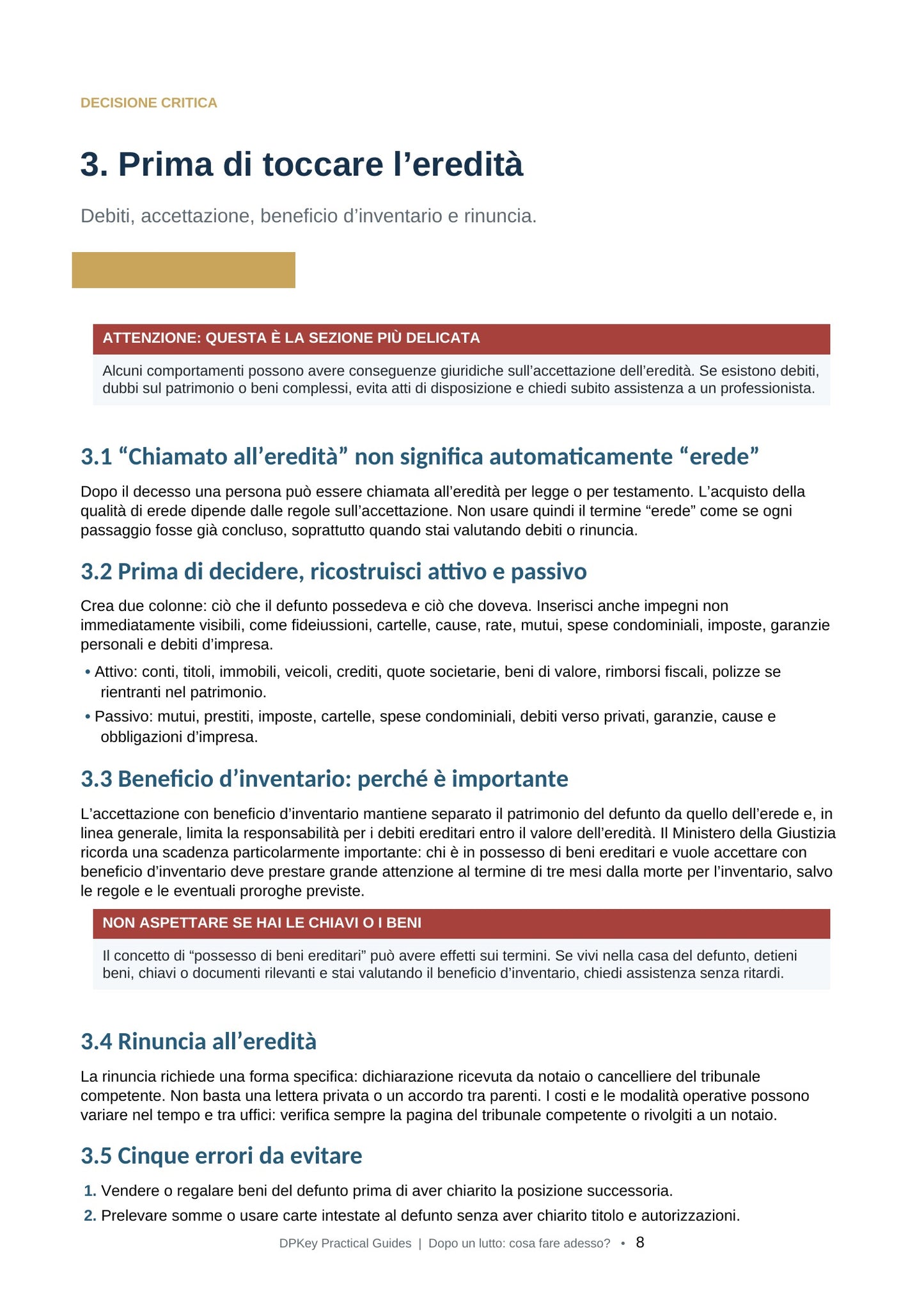 Dopo un lutto: cosa fare adesso? Guida pratica dopo un decesso in Italia
