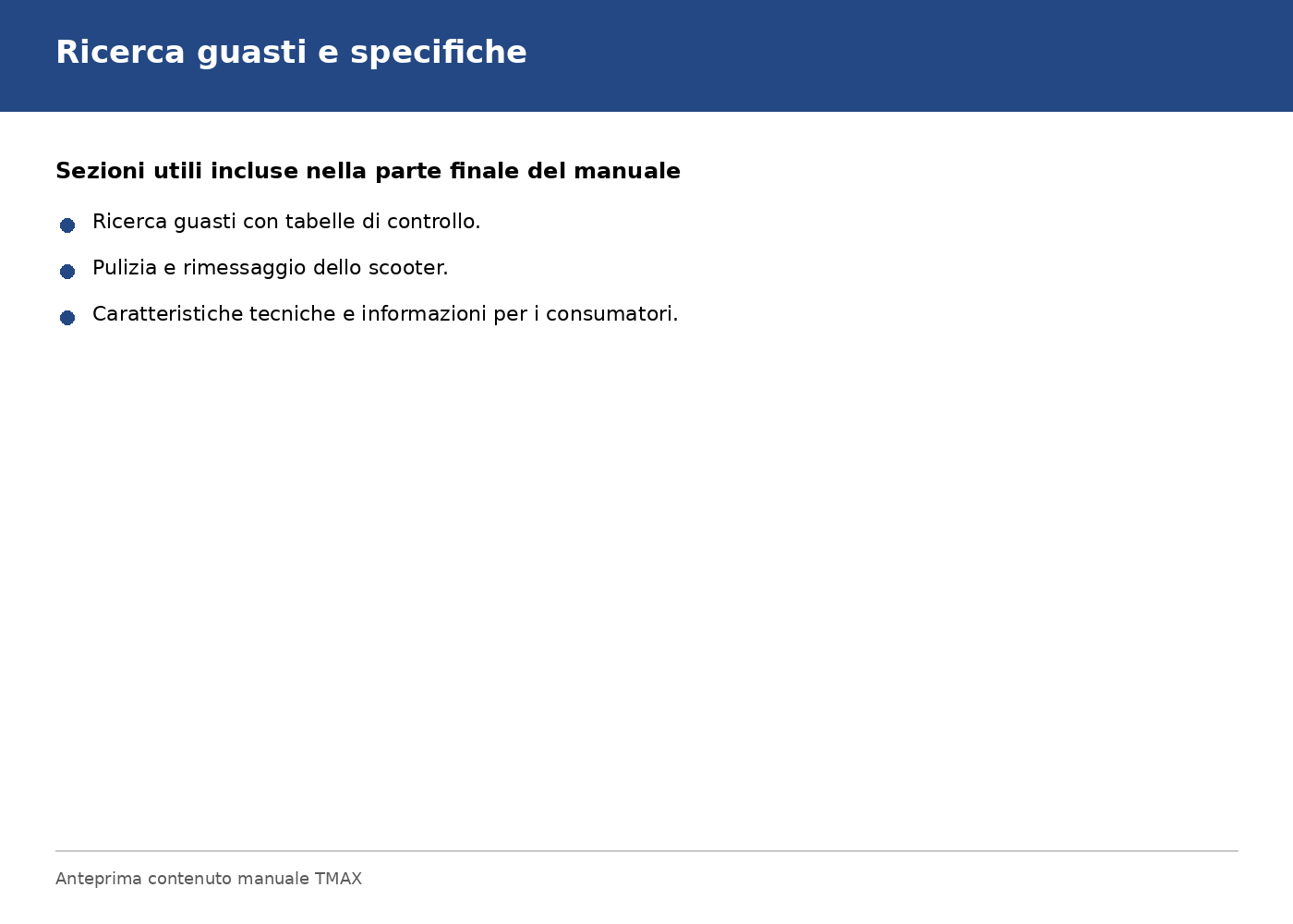 Yamaha TMAX XP500 2001 Manuale Uso e Manutenzione Italiano PDF - 100 Pagine
