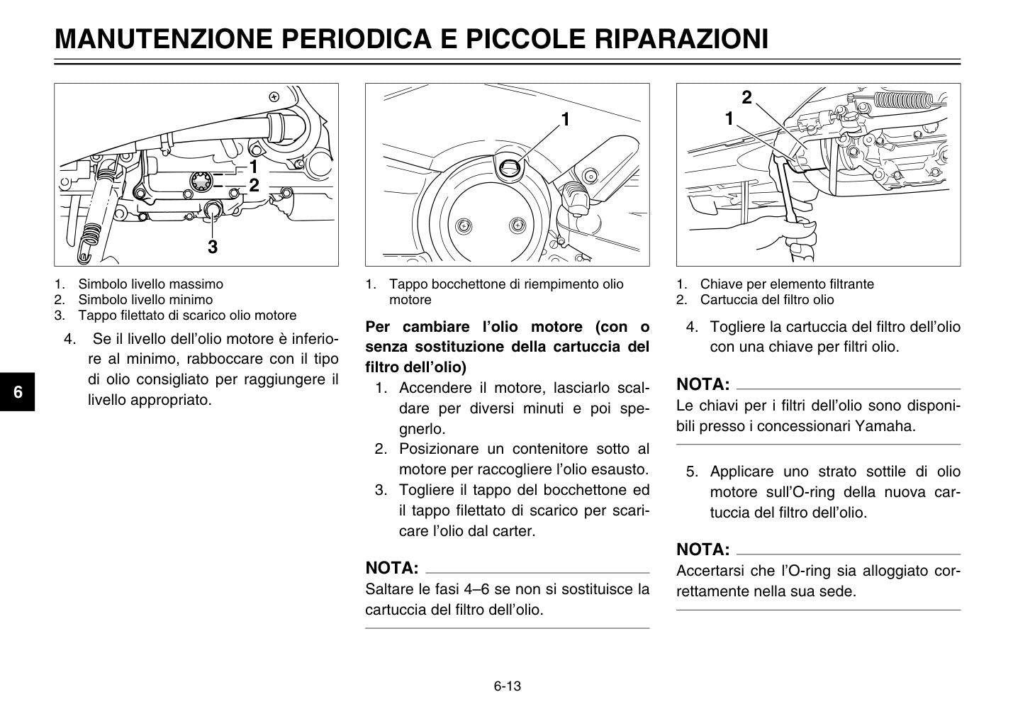 Yamaha TMAX XP500 2003 Manuale Uso e Manutenzione Italiano PDF – 102 Pagine