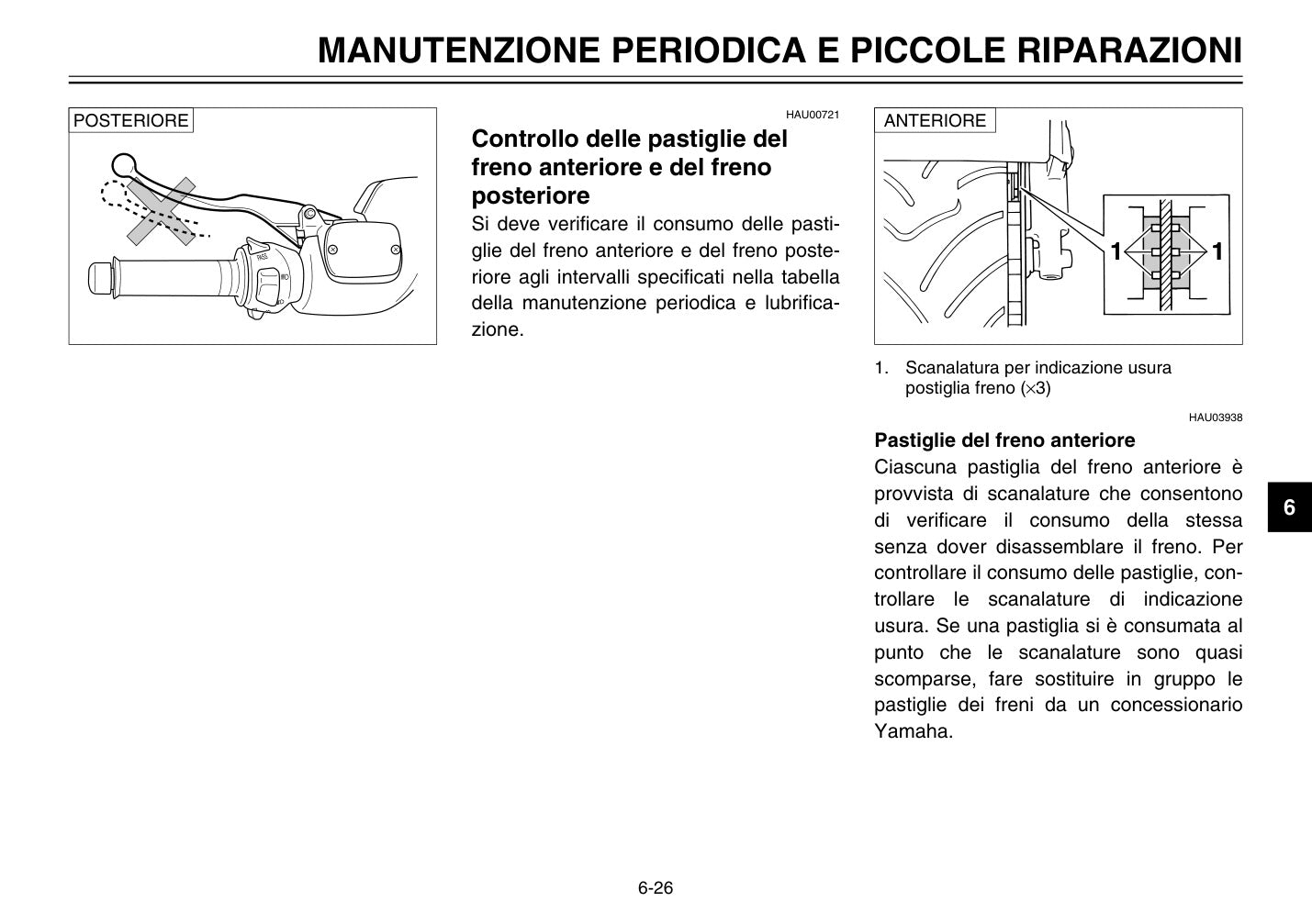 Yamaha TMAX XP500 2003 Manuale Uso e Manutenzione Italiano PDF – 102 Pagine